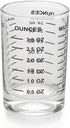 Shot Glass Measuring Cup 3 Ounce/90ML Liquid Heavy High Espresso Glass Cup Black Line