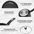 3 Quart Pot-3 qt Saucepan with Lid, Nonstick Saucepan with Lid, 4.4" Deep Soup Pot, Sauciers, Heating Fast, Easy to Clean, Comfortable Handle, Suitable for Every Stove, Black