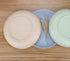 8.8 Inches Unbreakable Wheat Straw Plates - Reusable Plate Sets of 4 for Kitchen Dinner lunch Dishes - Dishwasher & Microwave Safe - Healthy for Kids Children & Adult, BPA Free & Eco-Friendly (Beige)