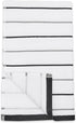 Amazon Basics 100% Cotton Kitchen Dish Towels, 26 x 16-Inch, Absorbent Durable Ringspun Cloth - 8-Pack, Black Stripe