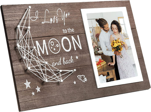 Valentines Day Gifts for Her,I Love You Gifts for Girlfriend Boyfriend,Valentines Day Gifts for Him,Birthday Gifts for Husband Wife,Picture Frame(Dark Brown)