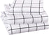 Amazon Basics Soft Microfiber Sheet Set with Elastic Pockets - Full, Black Grid