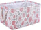 MAIZMZ Rectangular Storage Basket Collapsible Organizer Bin Thick Toy Box for Organizing Home/Dorm/Kitchen/Pet/Office/Closet/Shelf/Gift Baskets(rose)