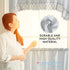 Caf© Curtains for Kitchen, Bathroom Curtains with Valance, Embroidered lace Border. (Steele Gray)