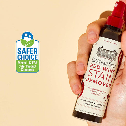 Chateau Spill Red Wine Stain Remover Super Concentrated and Safe Spray Cleaner for New and Set-In Wine Stains on Carpet, Rugs, Clothing Upholstery and Laundry (120ml, 4 oz Spray Bottles) 3 Pack