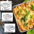 8 Inch Square Cake Pan with Lid, P&P CHEF Stainless Steel Baking Pans and Lids, For Lasagna Brownie Cake, Heavy Duty & Food Grade, Durable Pans & Plastic Covers, Oven & Dishwasher Safe (2 Pans+2 Lids)