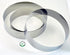 NewlineNY Stainless Steel Cake Mousse Rings for creating Round Appetizers, Molded Salads, Cakes, Mousse and Desserts, 3 Round Cake Mousse Flan Rings Set