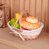 Oval Willow Basket with Double Drop Down Handles