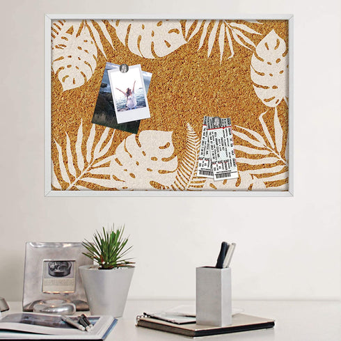 Wall Pops HB3234 Cork Board, White & Off- White