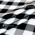 Buffalo Plaid Round Tablecloth Checkered Cotton Linen Table Cover for Kitchen Dining Room Home Decor ( Round - 55 Inch, White & Black )