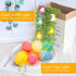 16.41ft 40 LEDs Easter Egg Bunny String Lights Decorations Rabbit Hanging Garland Indoor Outdoor Tree Party Decor(Batteries Not Included)