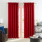 Deconovo Red Blackout Curtains for Bedroom 84 Inch Long - Rod Pocket Curtains for Living Room, True Red, 42W x 84L Inch, 2 Panels