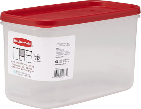 Rubbermaid Modular Food Storage Container, 10 Cup, Racer Red 1776471