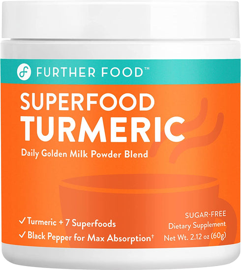 Best Turmeric Golden Milk Organic Turmeric Powder, Anti-Inflammatory Cinnamon Ginger & Black Pepper Maximum Absorption, Joint Pain, Gut Health, Sugar-Free, Vegan, Keto (30 Servings)