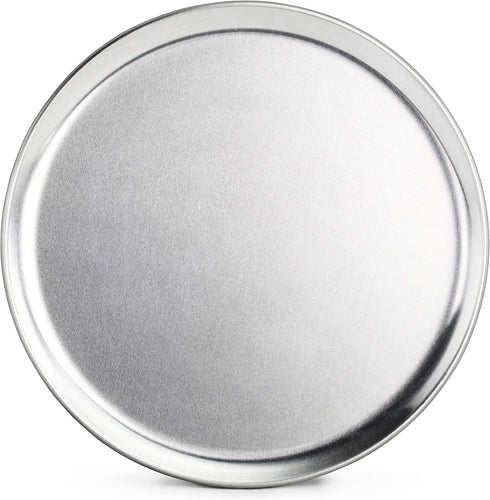 New Star Foodservice 51018 Restaurant-Grade Aluminum Pizza Pan, Baking Tray, Coupe Style, 10-Inch, Pack of 6