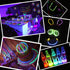 KarberDark Glowstick, (609 Pcs Total) 240 Glow Sticks Bulk 7 Colour and Connectors for Caps Bracelets Necklaces Balls Eyeglasses and More, Light up Toy Glow in The Dark Stick for Kid Party Birthday