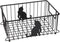 Lily's Home Cat-Themed Wire Basket, Kitchen and Desk Organizer, Cute Caddy for Cat Lovers for Kitchen, Pantry, Cabinet, Bathroom and Office (Large)