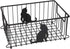 Lily's Home Cat-Themed Wire Basket, Kitchen and Desk Organizer, Cute Caddy for Cat Lovers for Kitchen, Pantry, Cabinet, Bathroom and Office (Large)