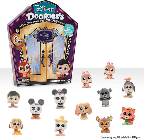 Disney Doorables Treasures From the Vault Collection Peek, Includes 12 Exclusive Mini Figures, Styles May Vary, Amazon Exclusive, by Just Play