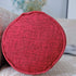 Round Neck Pillow Roll Cervical Support Pillows Neck Pain Relief Cylinder Bolster Pillows with Removable Washable Cover for Sleeping, Chair, Car, Sofa (1, Red)