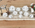 DearHouse 10 Pcs Big Christmas Jingle Bells, 2Inch-3.6Inch White Glitter Christmas Metal Sleigh Bells Rustic Craft Bells for Christmas Tree Wreath Garland Ornaments Holiday DIY Decorations