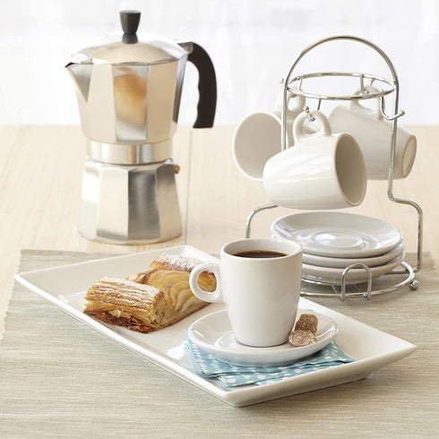 IMUSA USA Large Aluminum Stovetop 9-cup Classic Italian and Cuban Espresso Maker (B120-44V)