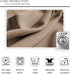WONTEX Blackout Curtains Thermal Insulated Room Darkening with Grommet for Bedroom, 52 x 63 inch, Taupe, 2 Curtain Panels