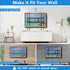 Pipishell Tilt TV Wall Mount Bracket Low Profile for Most 26-75 Inch LED LCD OLED Plasma Flat Curved Screen TVs, Large Tilting Mount Fits 16-24 Inch Wood Studs Max VESA 600x400mm Holds up to 132lbs
