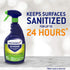 Microban 24 Hour Multi-Purpose Cleaner, Sanitizing and Disinfectant Spray, Fresh Scent, 22 Ounce (Pack of 2)