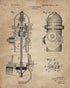 Firefighter Patent Print Set of 6 (8"x10") - Wall Art Decor - Gift Idea for Firemen First Responders