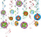 Amscan Party Decorations, 7", Multicolor