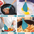 Homikit 35-Piece Kitchen Cooking Utensils Set with Holder, Non-Stick Silicone Cookware Utensils Spatula Set, Heat Resistant Kitchen Tools with Spoon Whisk Turner Tong, Wooden Handle, Navy Blue