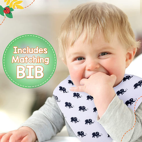 90210 Baby Milestone Blanket 50x40-inch Milestone Blanket with Bib & Frames Soft Fleece Baby Milestone Photo Blanket Gender Neutral Baby Grow Chart Blanket for Nursery Décor Baby Shower (Jungle)