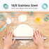 U-Taste 18/8 Stainless Steel 16 inch Adjustable Rolling Pin with Silicone Removable Thickness Rings, Nonstick Kitchen Roller Pin for Baking Cookies Pastry Pizza Pasta Dough Fondant (Teal/Aqua Sky)