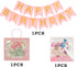 Princess Birthday Decoration | Princess Birthday Banner | Pink Happy Birthday Banner | Pink and Gold Birthday Party Decorations | Princess & Flower shape birthday party banner | Princess Home & Cab s