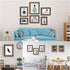 4x6 Picture Frame Set of 4, Wood Rustic Brown Photo Frames, Wooden Picture Frames Display with High-Definition Tempered Glass for Desktop Display and Wall Decoration.