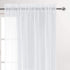 DWCN White Sheer Curtains Semi Transparent Voile Rod Pocket Curtains for Bedroom and Living Room, 52 x 63 inches Long, Set of 2 Panels
