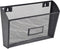 Lorell Black Mesh/Wire Wall Pocket, 6.6" x 12.6" x 4.8"