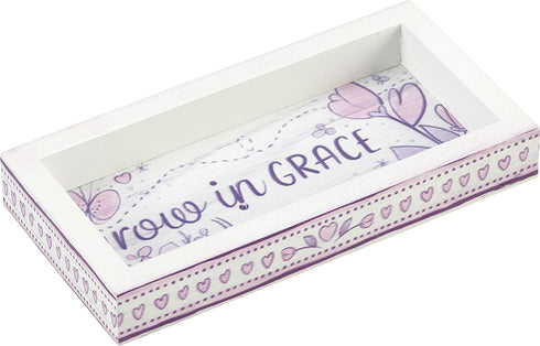 Precious Moments Grow In Grace Wood Trinket Tray 182412