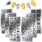 6 Pieces Thanksgiving Stamping Plates Fall Nail Stamping Plates Nail Stamper Templates Nail Design Stamps Stencils for Nail Design Decoration