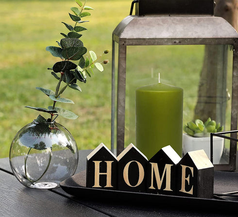 Hyoola Olive Green Pillar Candles 2x4 Inch - 4 Pack Unscented Pillar Candles Bulk - European Made