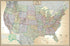 24x36 United States, USA US Executive Wall Map Poster Mural (24x36 Laminated)