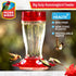 More Birds Bird Health+ Big Gulp Hummingbird Feeder, Glass Hummingbird Feeders for Outdoors, 5 Feeding Stations, 40 Ounces