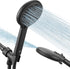 High Pressure Handheld Shower Head VMASSTONE 4-Setting Shower head Kit - Jet Water Mode - with 59" Stainless Hose and Adjustable Mount Excellent Replacement for Bath Showerhead (HM-001 Matte Black)