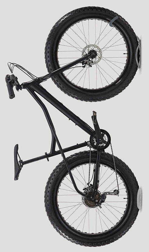 Delta Cycle Leonardo Bike Rack Garage Wall Mount Storage, Elegant Vertical Hanger Hook Design Provides Easy Bicycle Storage Access, Bike Wall Mount Rack Holds Any Bike Up To 40 lbs., Fat Tire Option
