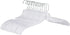 Quality Hangers Clear Hangers 12 Pack - Crystal Cut Hangers for Clothes - Durable Plastic Hanger Set - Invisible Dress Hangers for Suits - Heavy Duty Hangers - Nonslip Coat and Shirt Hangers