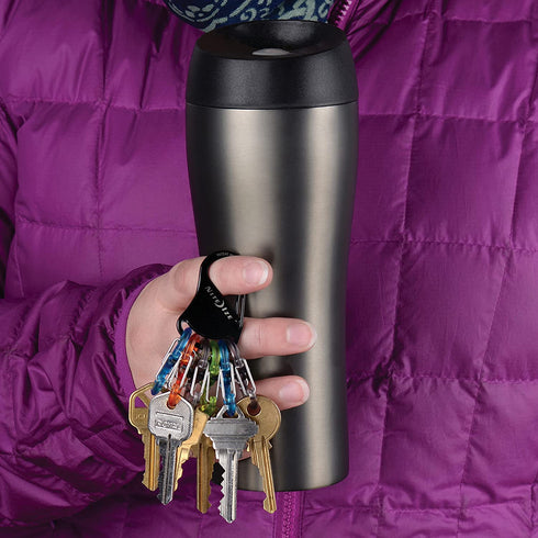 Nite Ize Keyrack, Stainless Steel Carabiner Key Chain