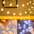 String Lights Battery Operated,Yogle100LED 49ft Globe String Lights with Remote&Timer IP65 Waterproof Outdoor,10 Lighting Modes USB Plug Indoor Led String Lights for Birthday Bedroom Party Patio Decor