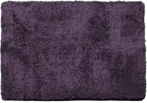 Clara Clark Bathroom Rugs, Ultra Soft Plush Shaggy Bath Rugs, Bath Mats for Bathroom, Machine Wash, Non Slip Backing Rubber, 32 x 48 Inches, Eggplant