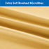 HOMEIDEAS Queen Size Bed Sheets - 4 Piece Set (Gold) - Extra Soft Brushed Microfiber 1800 Bedding Sheets, Deep Pocket, Wrinkle & Fade Free